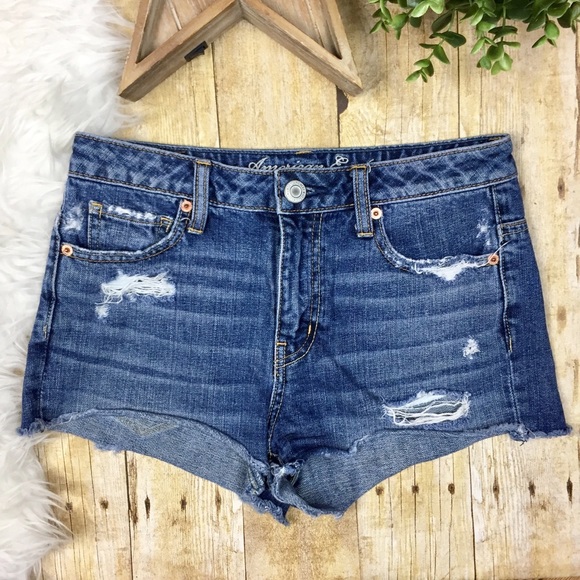 American Eagle Outfitters Pants - American Eagle Distressed High Waist Cutoff Shorts